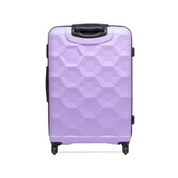 Большой жесткий чемодан Lasocki WAL-L-02purple-ABS-04 фиолетовый