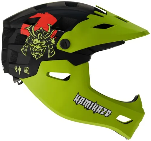 Kask KAMIKAZE Ronin Zielony Full Face (rozmiar M)
