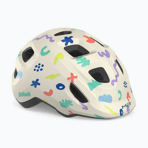 Kask rowerowy dziecięcy MET Hooray icons matt