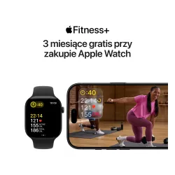 Smartwatch Apple Watch Series 12 GPS + Cellular Koperta 46 mm z aluminium w kolorze gwiezdnej szarości Pasek sportowy granat M/L