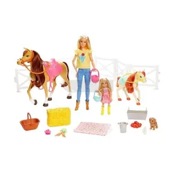 Barbie Stadnina koni Zestaw + Lalki FXH15