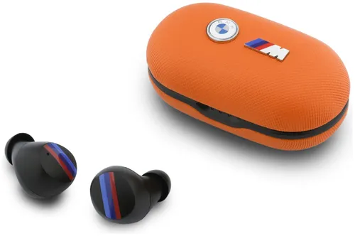 Słuchawki dokanałowe BMW M Metal Logo ENC Pomarańczowy