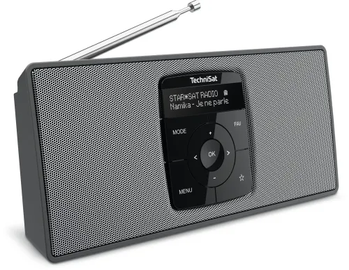 Radioodbiornik TechniSat DigitRadio 2S Radio FM DAB+ Bluetooth Czarno-srebrny