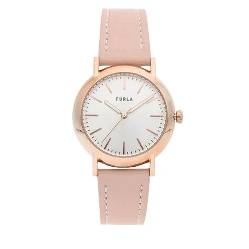 Furla Kolay Şekil Saati WW00026-VIT000-0205S-1-008-20- CN Pembe / Beyaz