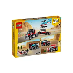 LEGO Creator 31146 грузовик с платформой и вертолетом P8