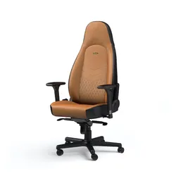 Fotel Noblechairs ICON Gamingowy do 150kg Skóra naturalna Brązowo-czarny