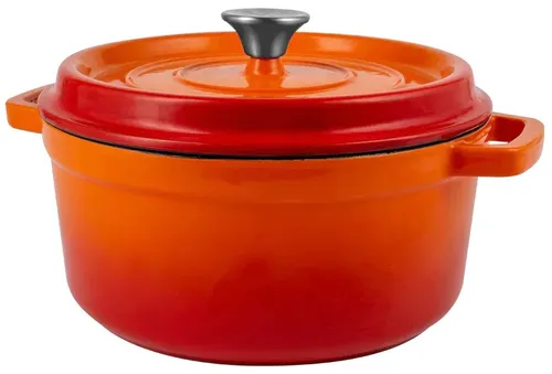 Garnek żeliwny VINTAGE CUISINE VC2P2619BL20CP Pomarańczowy 26 cm