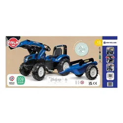 Falk Traktor Na Pedały New Holland T8 Z Łyżką I Przyczepą 3-7 Lat