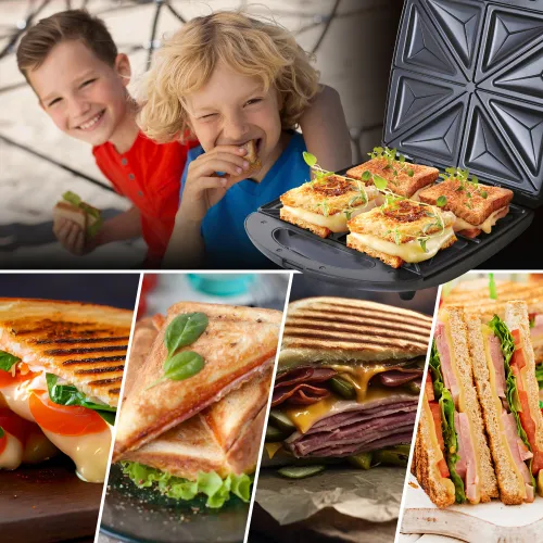 Opiekacz Extralink Smart Life Sandwich-Maker XXL SJ-33 Trójkąty 1400W