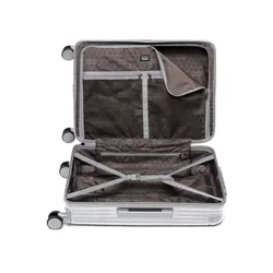 Walizka średnia Puccini Dallas - srebrny