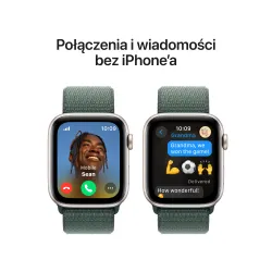 Apple Watch SE 2gen GPS + Cellular koperta 44mm z aluminium Księżycowa poświata opaska sportowa Górskie jezioro