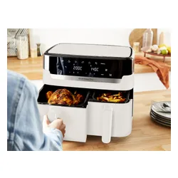 Air Fryer Frytkownica beztłuszczowa TEFAL EY942AE0 Dual Easy Fry XXL 11l z podwójnym koszem