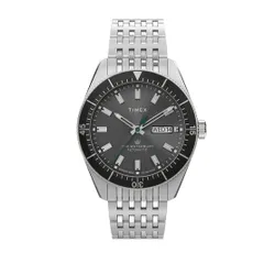 Timex Waterbury Dalış Otomatik Saat TW2V24900 Gümüş / Siyah