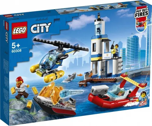 Конструктор Lego City Приморская полиция и пожарные (60308)