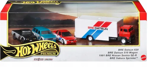 Hot WHEELS PREMIUM bre datsun 620 nissan sentra sakura zestaw 4 autek gmh39