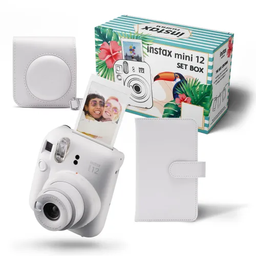 Камера Fujifilm Instax Mini 12 (белый) + чехол + альбом