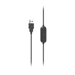 Słuchawki przewodowe z mikrofonem Hama HS-USB300 V2 Biurowe USB-C Nauszne Czarny