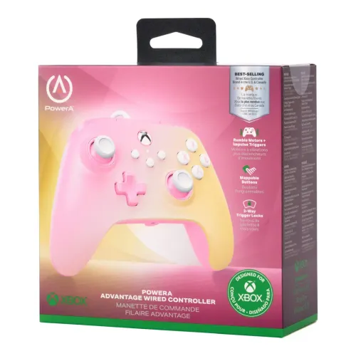 Pad PowerA Advantage Wired Controller Pink Lemonade do Xbox Series X/S, Xbox One, PC Przewodowy