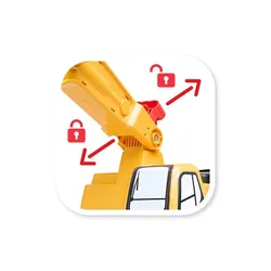 Jeździk Koparka Falk Jcb Digger Dla Dziecka 3-7 Lat Ruchoma Łyżka + Kask