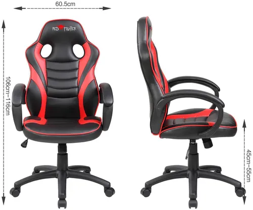 Fotel gamingowy RED FIGHTER C6 Kids Czarno-czerwony