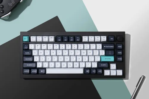 Klawiatura KEYCHRON Q1 Max Wireless Switch Gateron Jupiter Banana Czarno-biało-niebieski