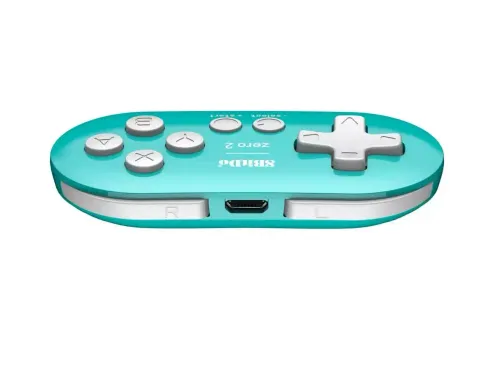 Геймпад Pad 8BitDo Zero 2 Bluetooth для ПК, Nintendo Switch, Android беспроводной бирюзовый