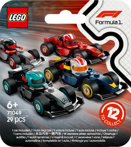 LEGO Klocki Minifigures 71049 Kolekcjonerski bolid F1 (display 36 sztuk)