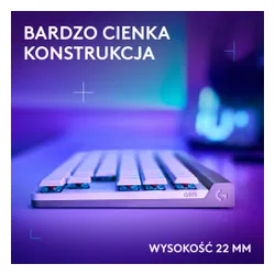 Klawiatura mechaniczna Logitech G515 LIGHTSPEED TKL Biały