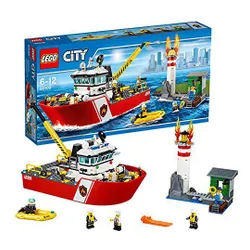 Конструктор Lego City пожарная лодка (60109)