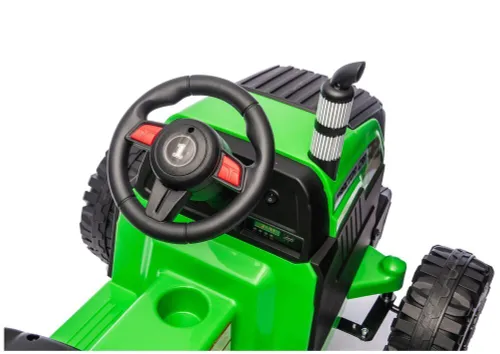 Traktor Na Akumulator Dla Dziecka Ch9959B 24V 2X120W Przyczepa LED Eva Pilot