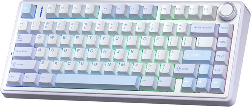 Klawiatura AULA F75 Sea Salt Blue Graywood V3 Switch RGB