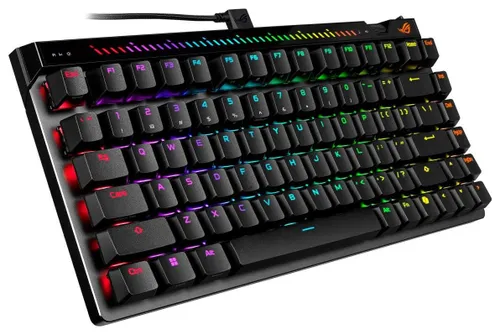 Klawiatura gamingowa ASUS ROG FALCHION ACE 75HE przewodowa magnetyczna podświetlana czarna