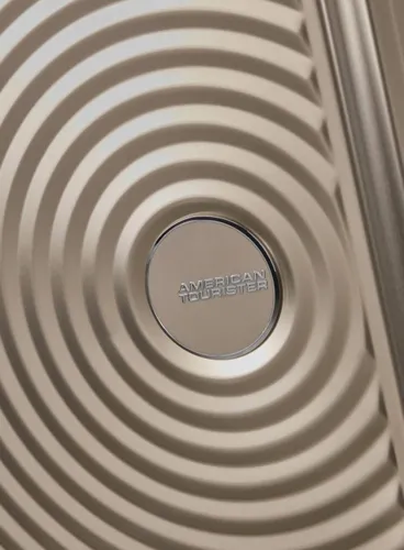 Walizka średnia American Tourister Soundbox Alu - bronze