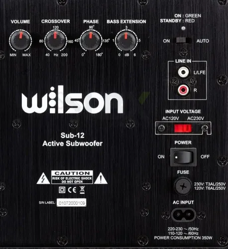 Subwoofer Wilson SUB-12 Aktywny 250W Czarny