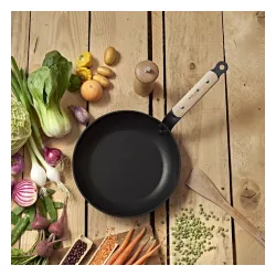 DE BUYER Choc B Bois 24 cm czarna - patelnia nieprzywierająca