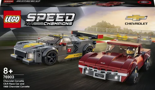 LEGO Speed Champions yarış Arabası Chevrolet Corvette C8.1968 Chevrolet Corvette (76903)