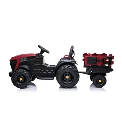 Duży Traktor Na Akumulator Z Przyczepą Pojazd Dla Dzieci Pilot Skóra Eva MP3