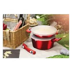 Zestaw garnków BERLINGER HAUS Metallic Line Burgundy BH-7057 (13 elementów)