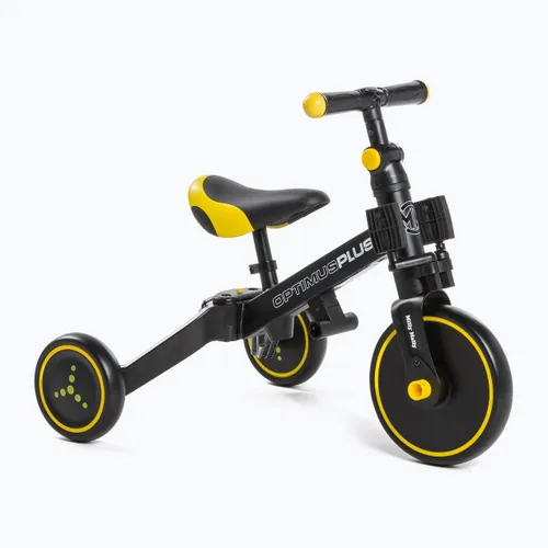 Rowerek biegowy trójkołowy Milly Mally 4w1 Optimus Plus black
