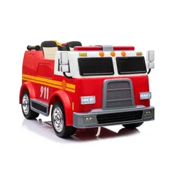 Wóz Strażacki Dla Dziecka Auto Na Akumulator Ll911 Akcesoria Pilot Eva Skóra