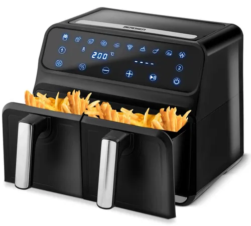 Air Fryer Frytkownica beztłuszczowa BERDSEN BD-653 8l z podwójnym koszem