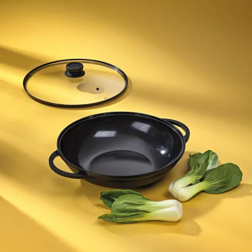 Patelnia wok KELA KE-15174 Atura 32 cm Czarny
