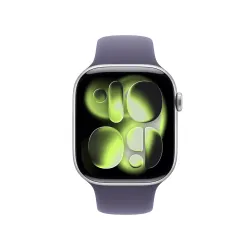 Apple Watch Series 11 GPS + Cellular 46mm z aluminium Srebrny Pasek sportowy Mleczny fiolet S/M