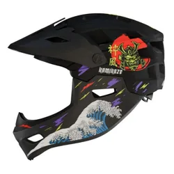Kask KAMIKAZE Ronin Czarny Full Face (rozmiar S)