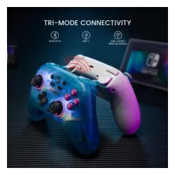 Pad GameSir HRG7111 Nova Neon Teal.do PC Nintendo Switch Androis iOS Bezprzewodowy/Przewodowy Niebiesko-Zielony