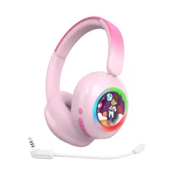 Słuchawki bezprzewodowe Garett Astro Wave ANC Nauszne Dla dzieci Bluetooth Różowy
