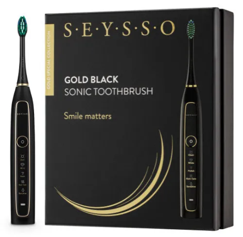 Szczoteczka soniczna SEYSSO Gold Black Special Collection