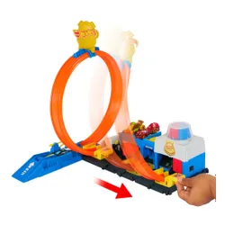 Tor Hot Wheels City Posterunek policji Super Pętla JBM71