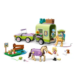 LEGO 42695 Friends Przyczepa z koniem i źrebaczkiem
