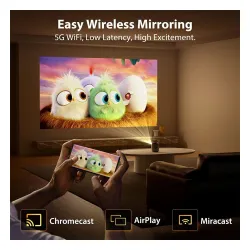 Projektor ETOE Dolphin LED DLP Full HD Wi-Fi Bluetooth Chromecast AirPlay Google TV